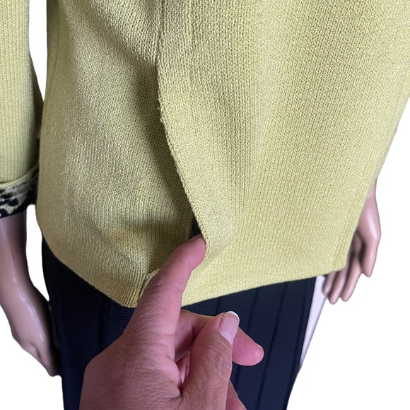 ST.JOHN COLLECTION Lime Green
Jacket with Animal Print Cuffs /skirt Size 8 - Picture 5 of 15